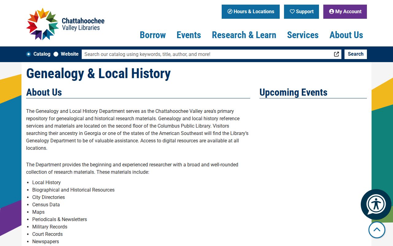 Columbus people search library genealogy indexes